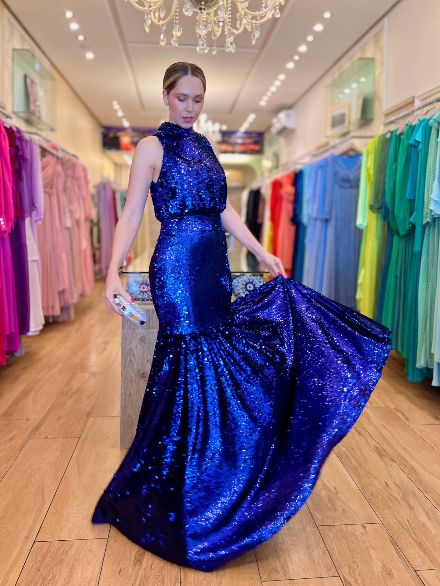 Vestido Longo Paetê