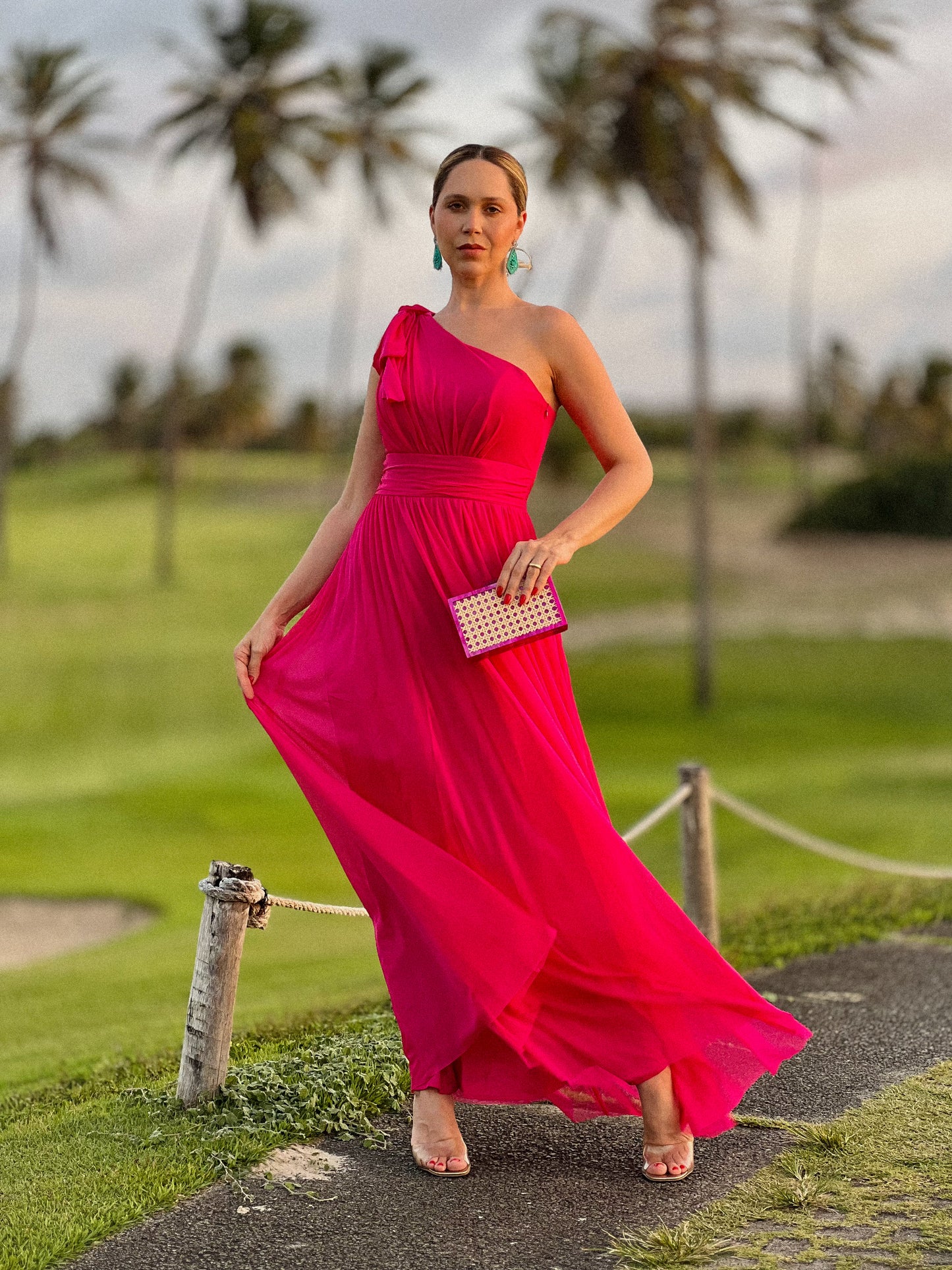 Vestido Ombro Faixas