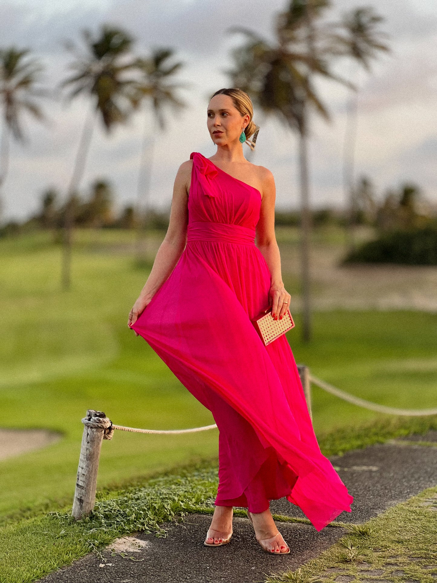 Vestido Ombro Faixas