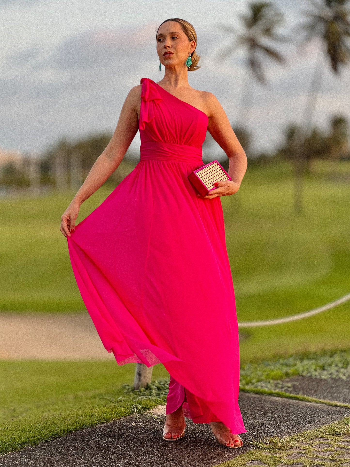 Vestido Ombro Faixas