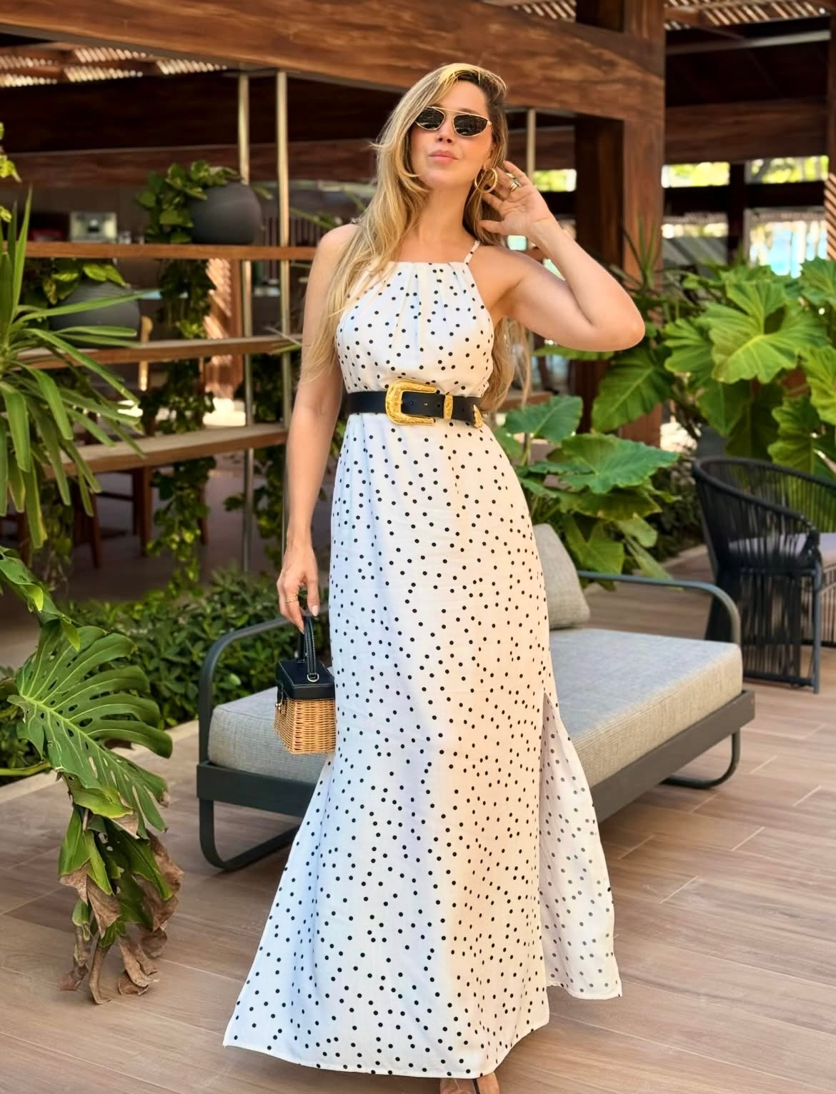 Vestido Midi Texturizado