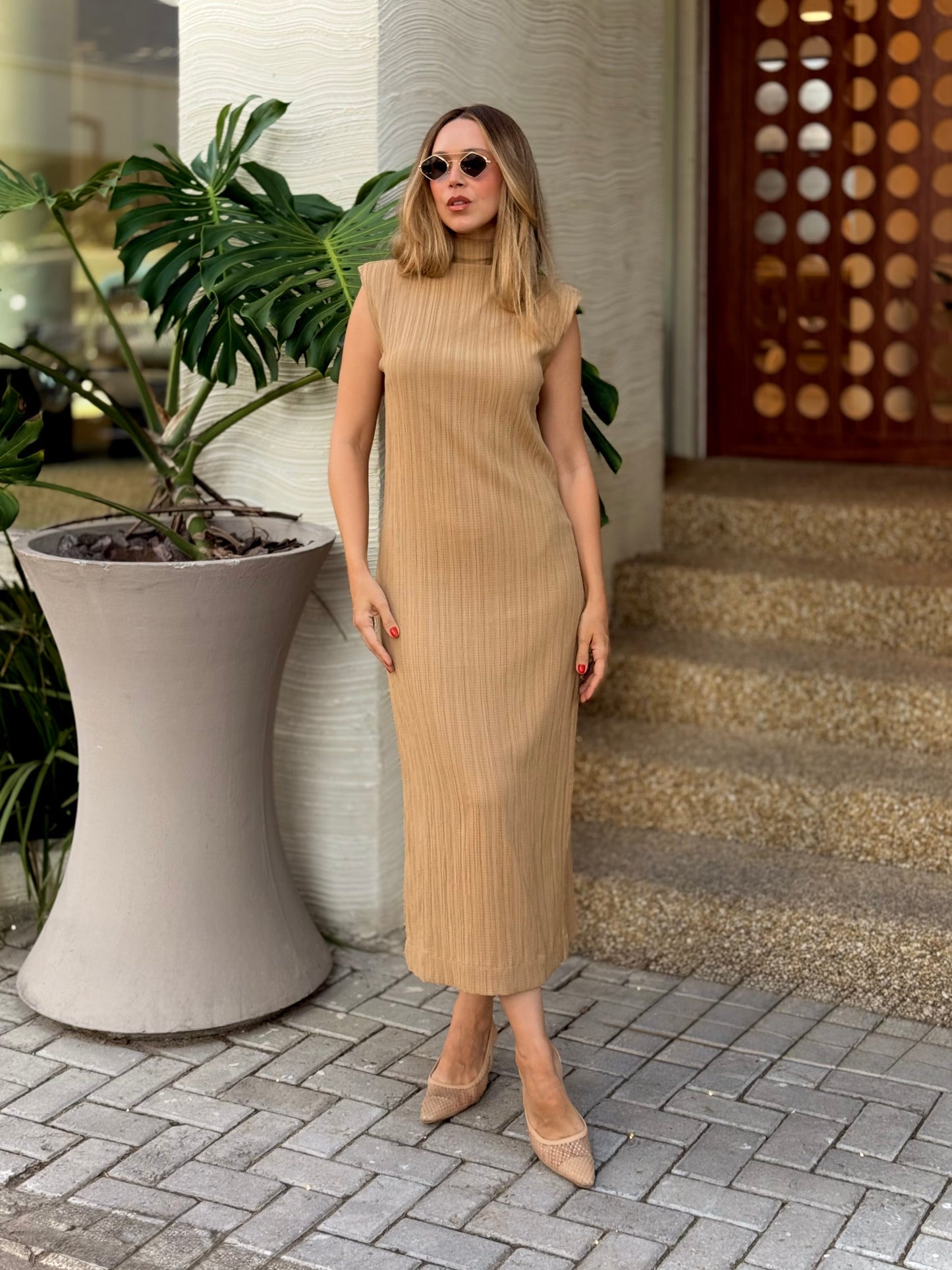 Vestido Canelado Ajustado