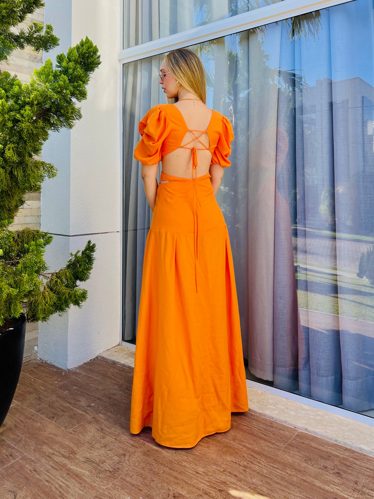 Vestido Recortes Boho