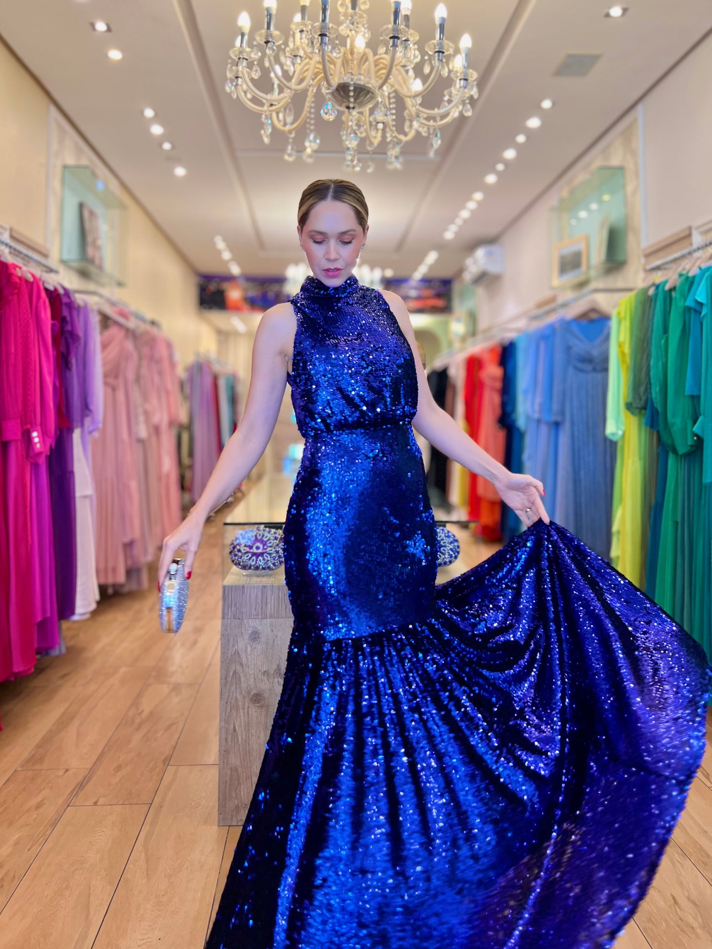 Vestido Longo Paetê