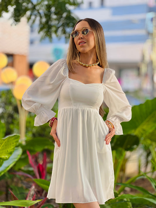 Vestido Decote Quadrado